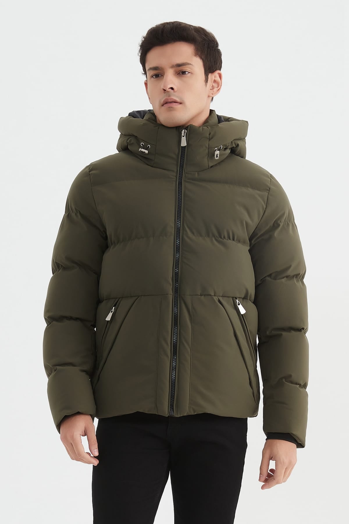Heren Klassieke Pufferjas met Capuchon