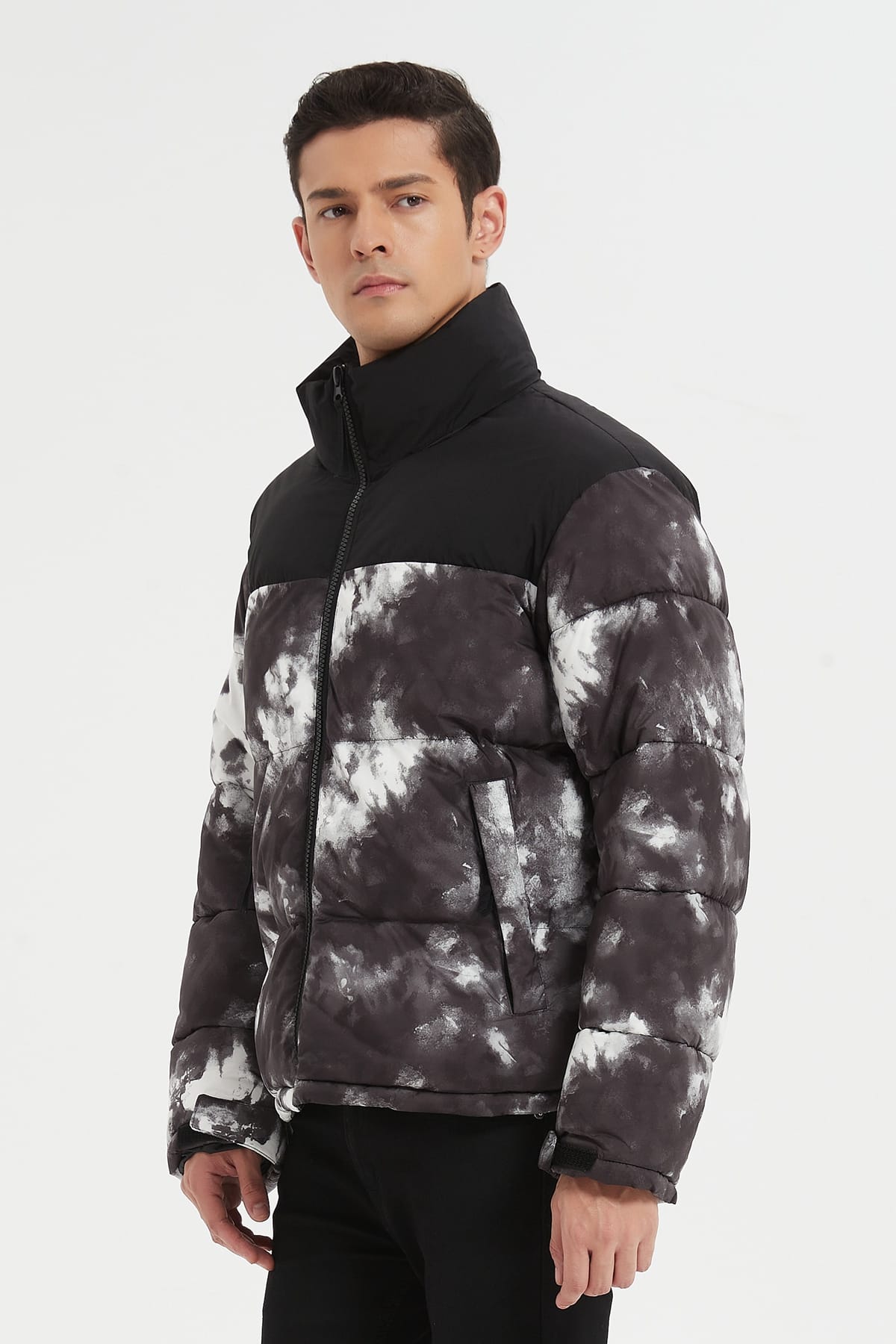 Heren Pufferjas met Print