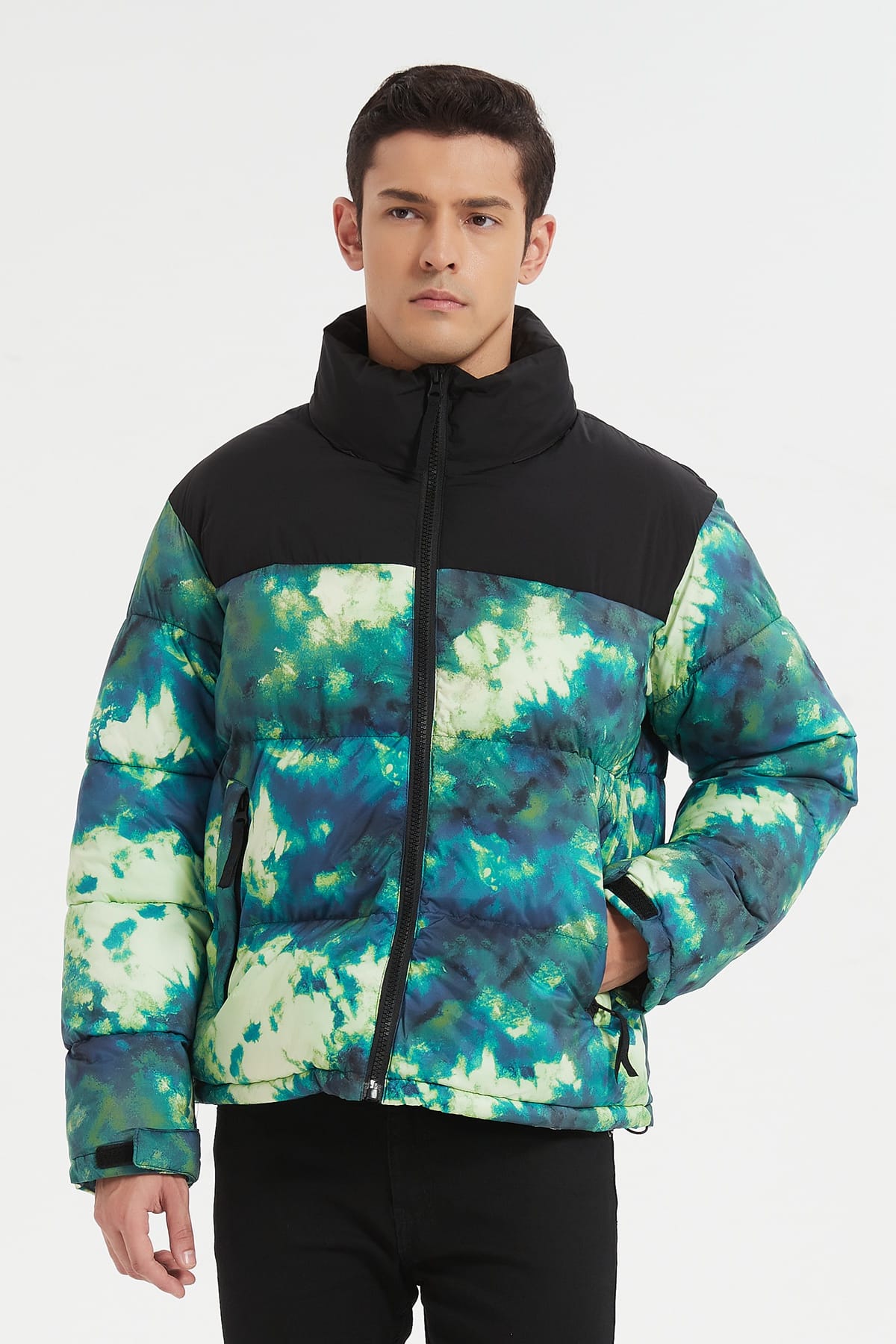 Heren Pufferjas met Print