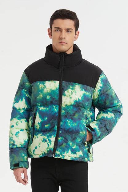 Heren Pufferjas met Print
