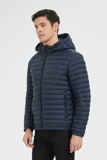 Heren Lichtgewicht Pufferjas met Capuchon