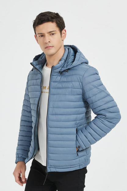 Heren Lichtgewicht Pufferjas met Capuchon