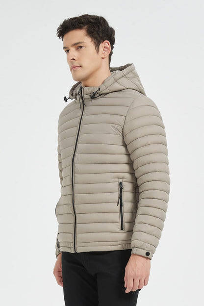 Heren Lichtgewicht Pufferjas met Capuchon