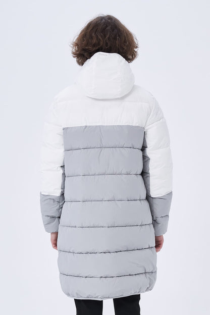 Heren Lange Pufferjas met Capuchon