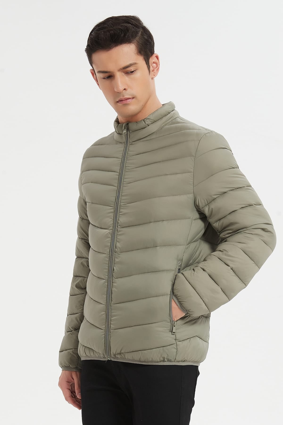 Heren Lichtgewicht Gewatteerde Jas